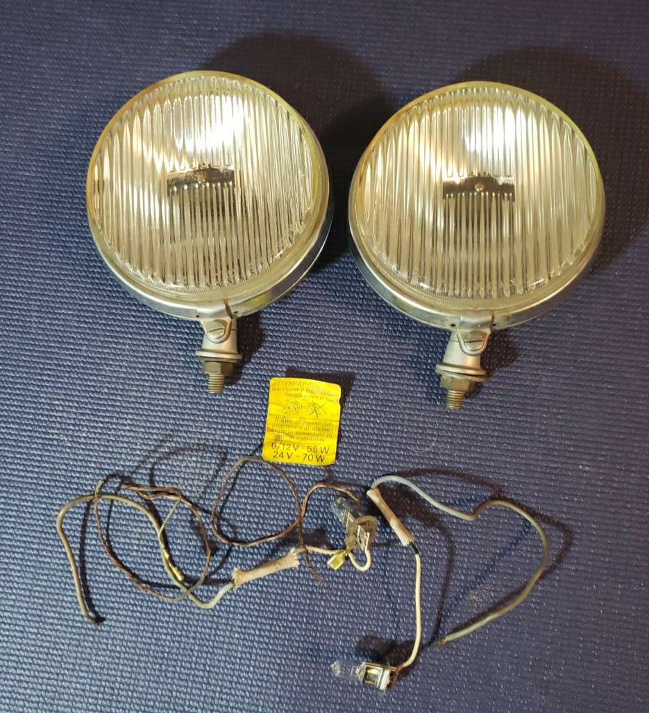 Vintage Driving Lamps Ferrari Maserati Lamborghini Italy Care FOR REPAIR