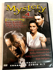 Mystery 4 Movies DVD Boris Karloff, John Barrymore -Ships Same Day With Tracking