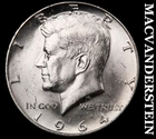1964-D Silver Kennedy Half Dollar - Choice Gem Brilliant Unc  Lustrous  #K1377