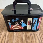 1961 BARBIE TRAVEL PALS VINTAGE LUGGAGE TRAIN BOX PURSE CASE Makeup Bag