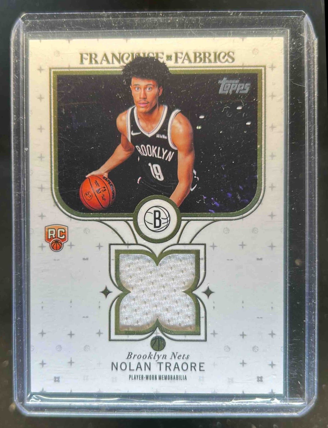 2025-26 Topps Nolan Traore Franchise Fabrics RC Jersey #FF-NT Nets