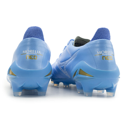 Mizuno Morelia Neo IV Elite MD Soccer Cleats Blue White P1GA263225