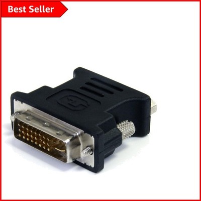 DVI-I zu VGA Buchse Adapter - kompakter schwarzer Konverter für Laptops und Monitore