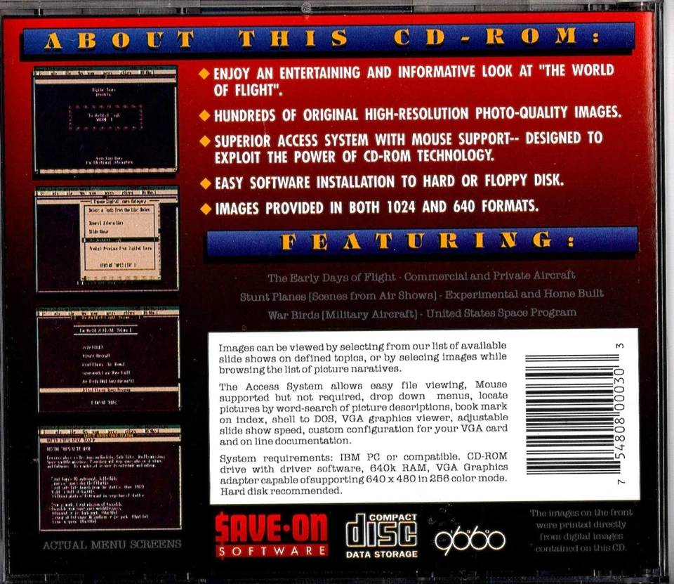 The World of Flight CD-ROM 1990's PC DOS #39 - Image 4 of 4