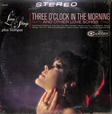 Living Strings Plus Trumpet - Three O'Clock In The Morning LP 1960 RCA Camden