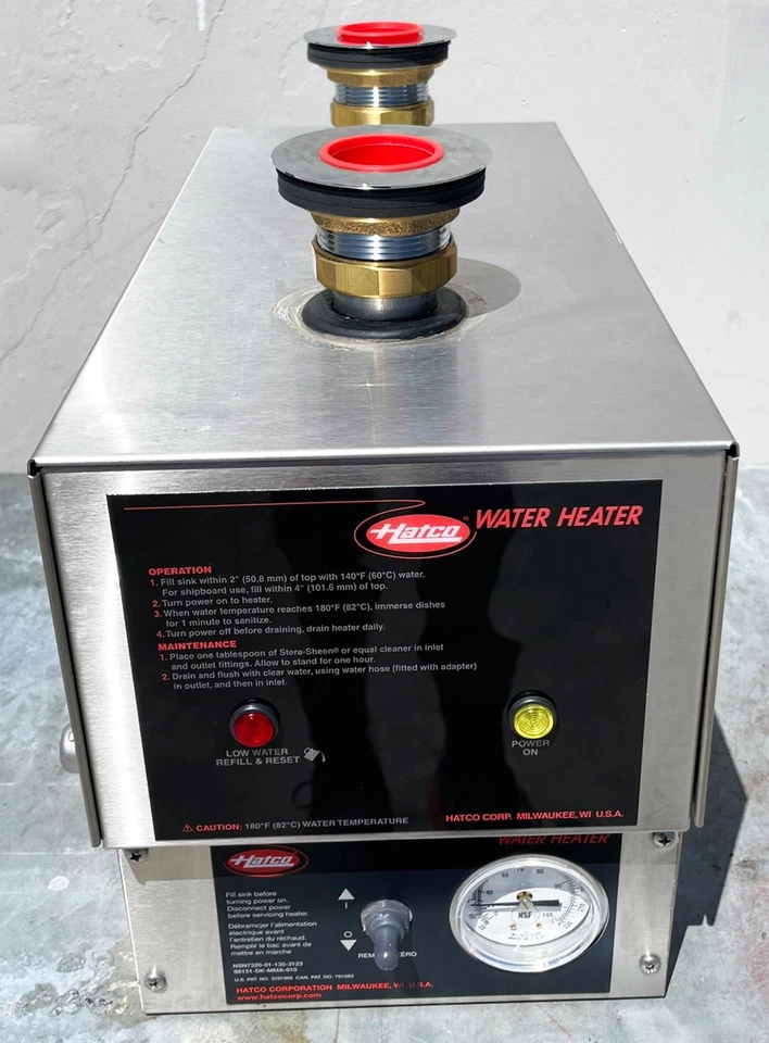 Hatco (3CS-9M) 9kW 180°F Fregadero Desinfectante Cocina Comercial Calentador de Agua Eléctrico Foto 4 de 4