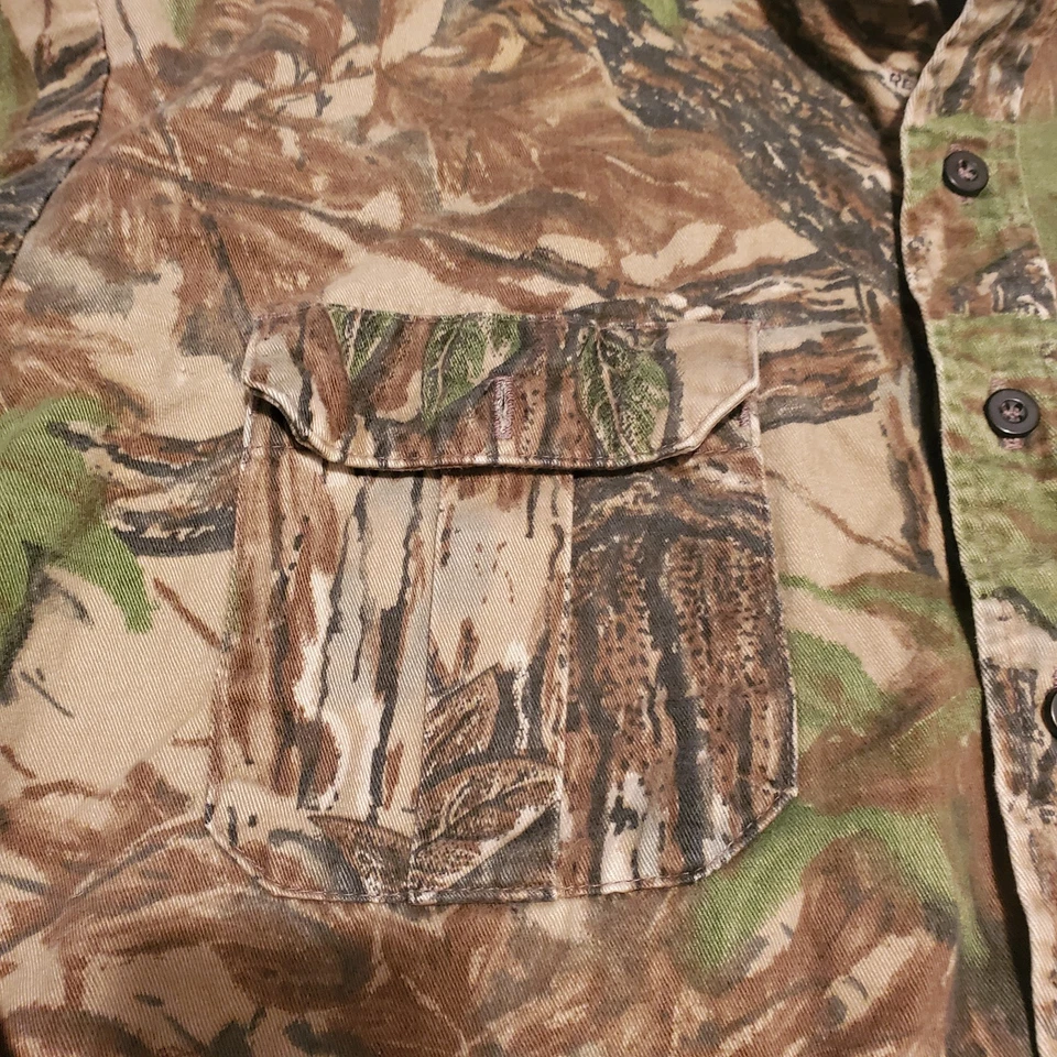 Vintage Camo Walls Shirt Mens XL Woodland Camouflage USA Hunting Realtree - Image 3 of 4