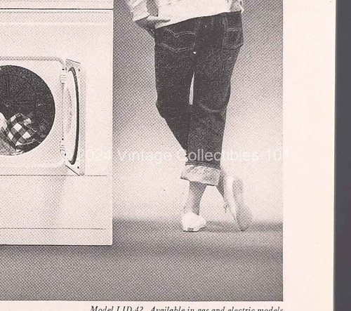 1962 RCA Whirlpool 2 Speed Dryer Model LJD-42 art photo decor vintage print ad - Picture 6 of 11