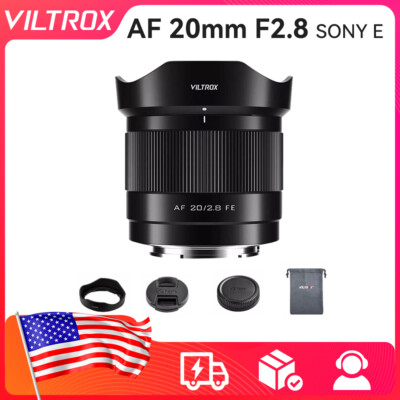 VILTROX 20mm F2.8 Auto Focus STM Full Frame Prime Lens for Sony E Cameras US