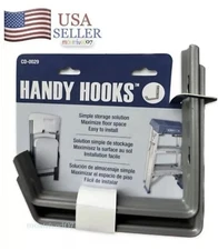 2 Handy Hooks Multi-Purpose Wall Mount Garage Ladder Chair Tool Storage Hanger