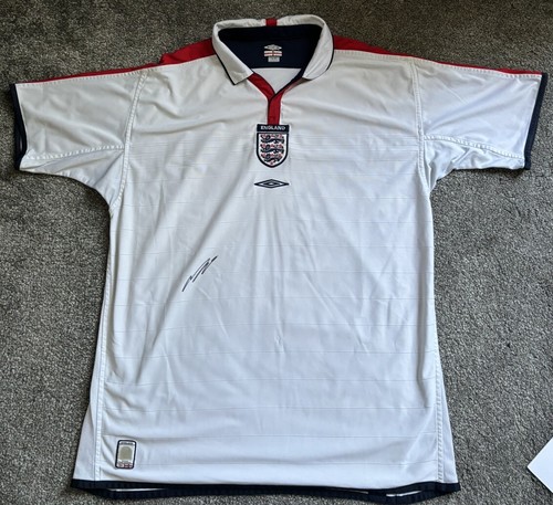 John Terry Hand Signed England 04 Home Football Shirt with AFTAL COA | Authentic