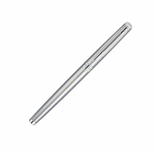 Waterman Hemisphere Rollerball Penna Acciaio Inox Nuova Con Scatola * - Foto 3 di 4