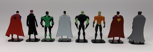 DC UNIVERSE ANIMATED MINI FIGURES LOOSE Superman Green Lantern lot of 8 - Picture 2 of 10