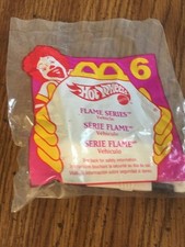 Hot Wheels Promo McDonalds Happy Meal Flame Series 6 Blue 1995/1996 NIP