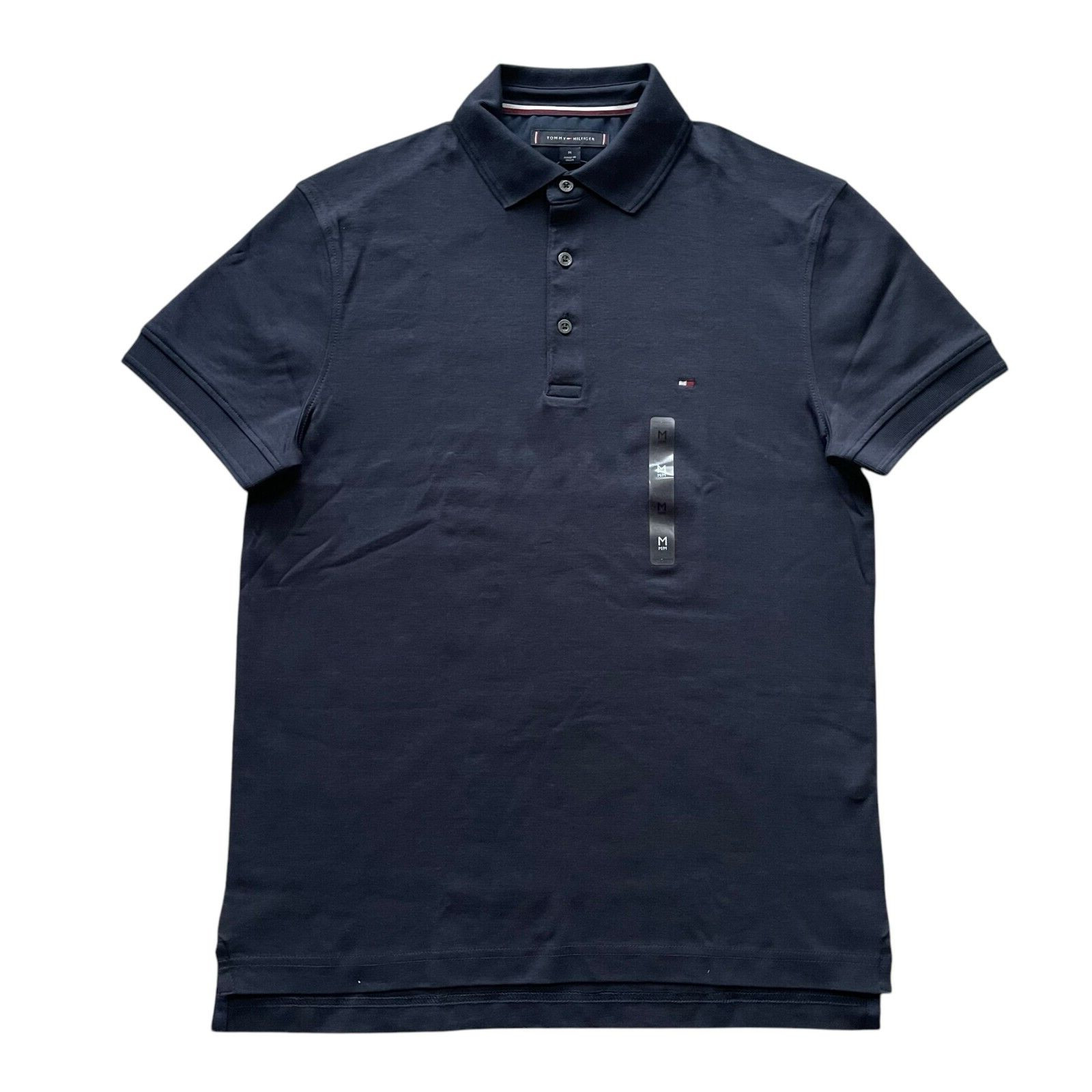 NWT Tommy Hilfiger Men's Slim Fit Soft Touch Solid Essential Cotton Jersey Polo image 2