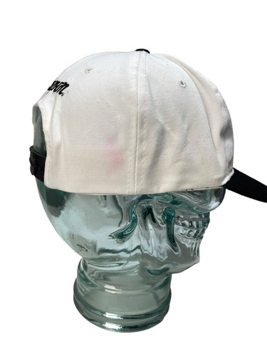 Vintage 90’s Snap-On Racing Embroidered White & Black Snapback Hat Cap - Picture 5 of 10