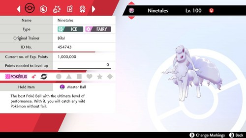 Ninetales Alolan Shiny 6IV Pokemon Sword Shield Timid Snow Warning w/ Masterball - 第 2/5 張圖片