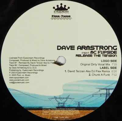 Dave Armstrong Feat. MC Flipside Release The Tension Vinyl Single 12inch