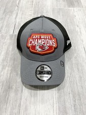 NEW Kansas City Chiefs New Era 2021 AFC WEST Champions Adjustable Trucker HAT