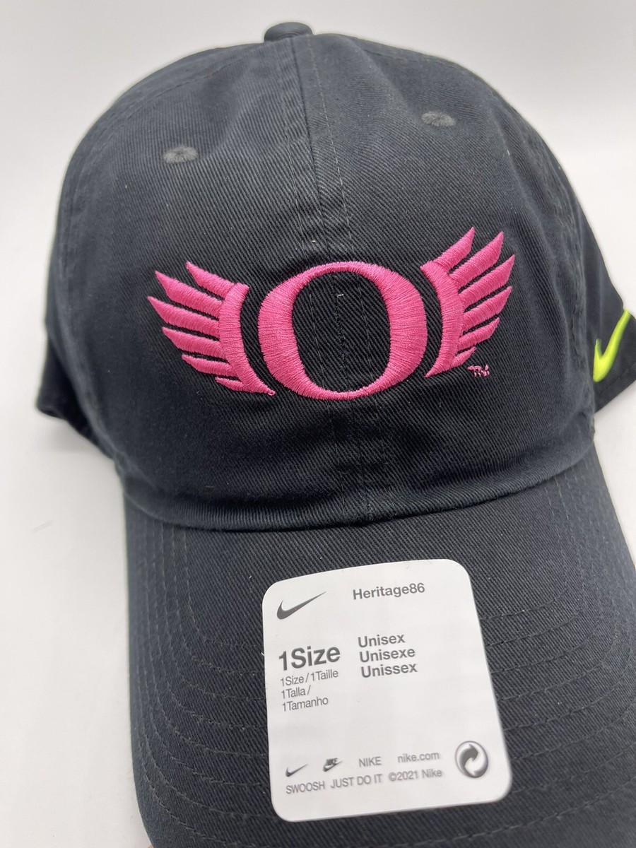 Nike Oregon Ducks Pink Black Volt Heritage86 Hat Unisex 2022 Beat