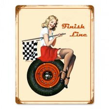 Finish Line Metal Sign - Hand Made in the USA with American Steel