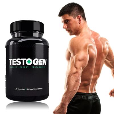 Testogen Testosteron Booster - Muscle, Energy, Performance - 120 Caps