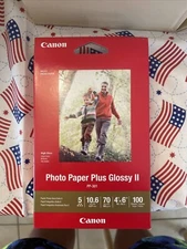 Lot Of 5 Canon Photo Paper Plus II PP-301 4x6 Inkjet Photo Paper 100 sheets