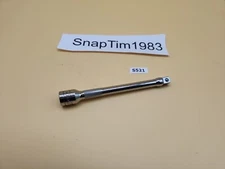 Snap-on Tools  3/8" Drive 6" Long Chrome Knurled Socket Extension FXK6 USA