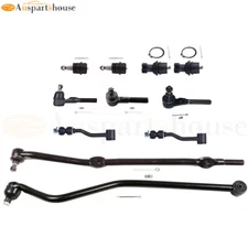 11x Front Ball Joints Tie Rods Drag Link Assembly For Jeep Comanche Cherokee