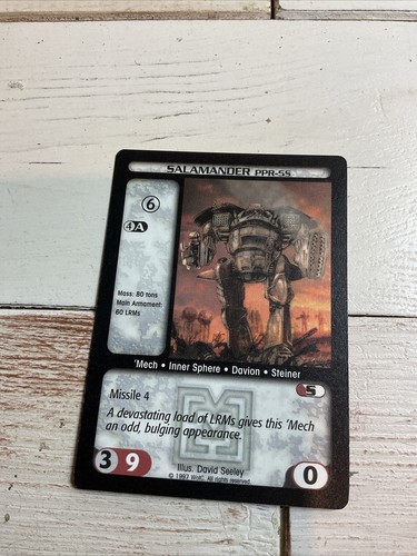 Battletech - CCG - SALAMANDER PPR-5S - Rare - Mercenaries Edition - Single Card - 第 1/2 張圖片