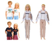 Partner Kleidung für Barbie Ken– Puppen Zubehör Konvolut mit Hose, Jacke, Rock