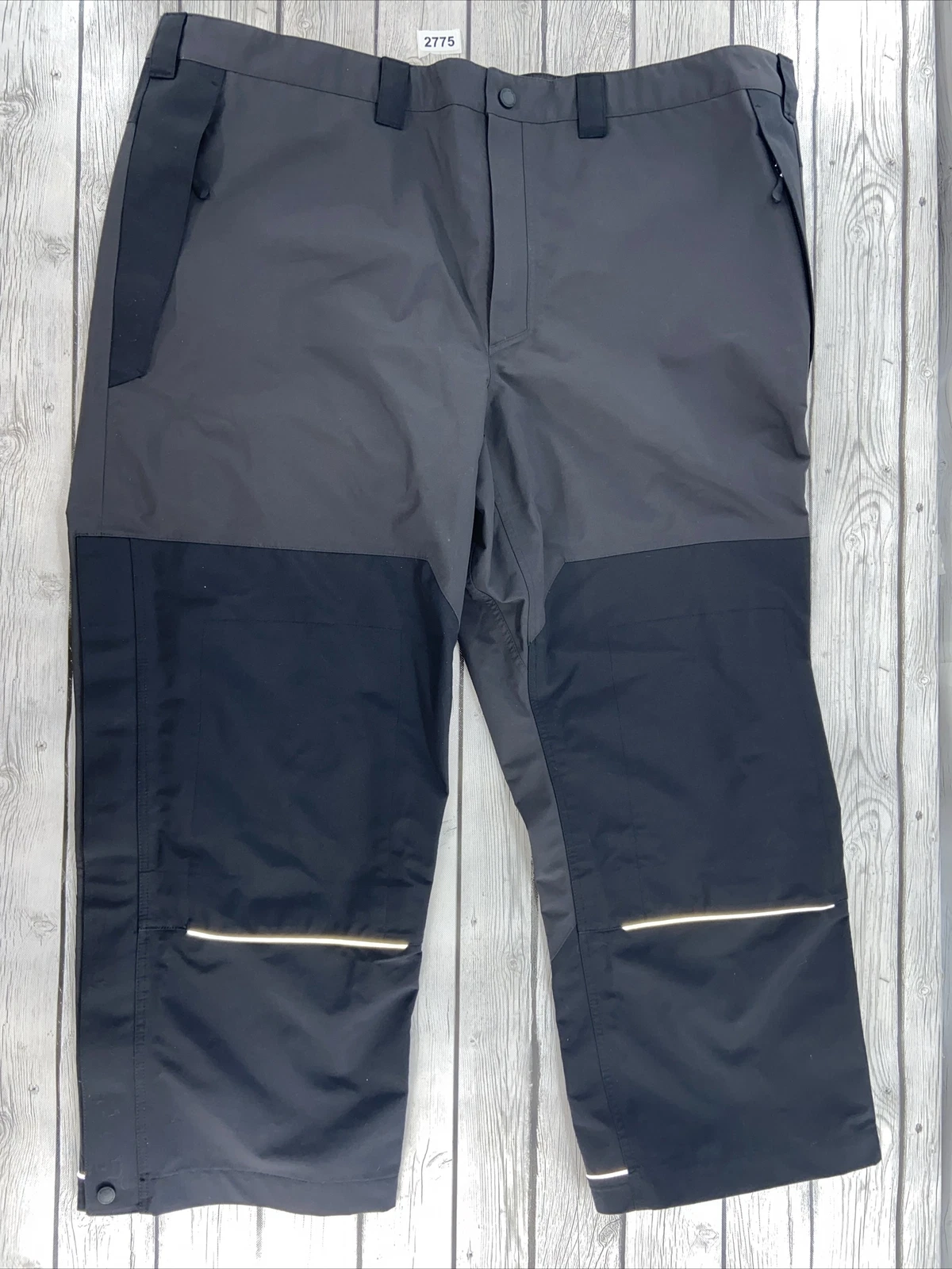 duluth trading Pants Mens Sz 3XL x 30 Gray 3layer rain Gear waterproof Work