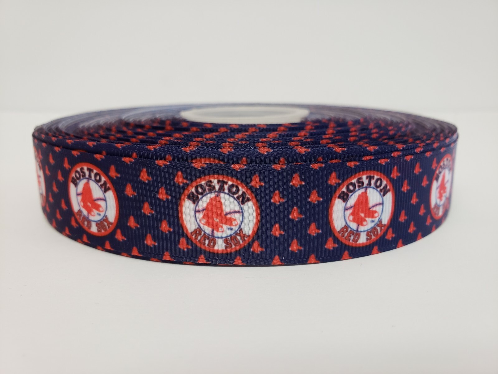 Boston Red Sox Logo, Grosgrain Ribbon 7/8