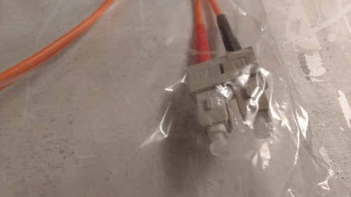 Cable de fibra óptica multimodo dúplex Quiktron 1M ST a SC 62,5/125μM - Imagen 3 de 4