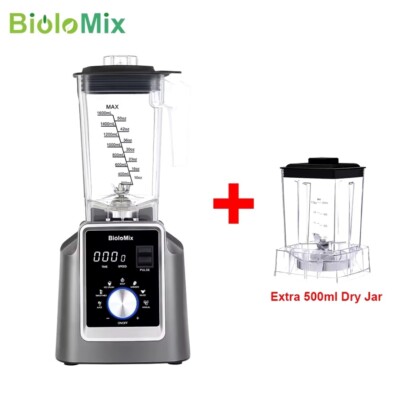 Digitaler 2L Automatischer Professioneller Mixer Entsafter Obst Smoothies UK Lager 