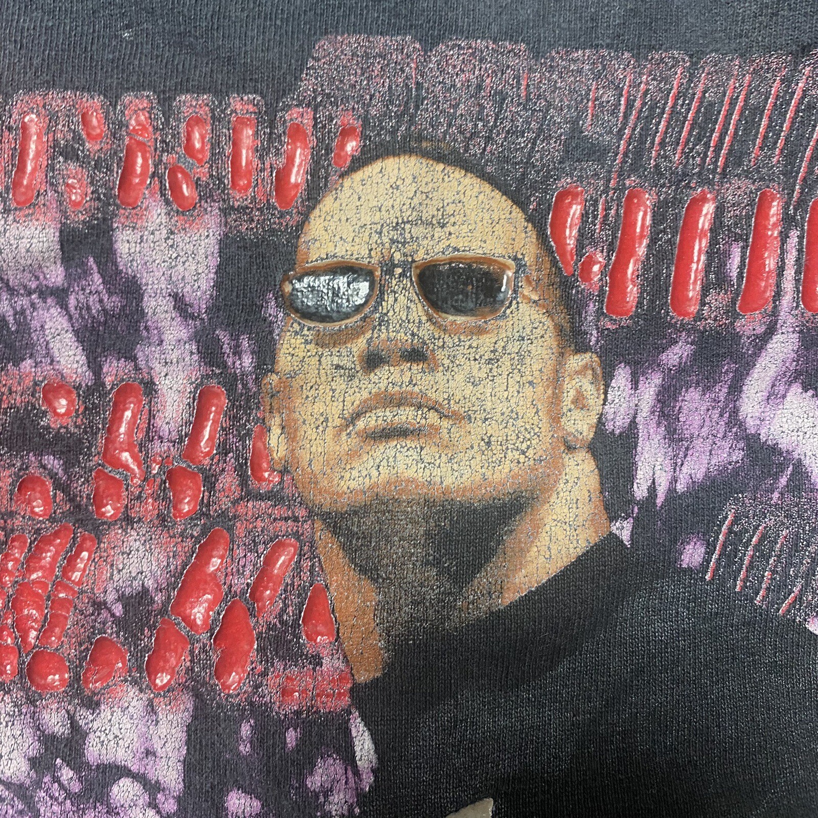 Vintage WWF The Rock 2001 World Wrestling Black Graph… - Gem