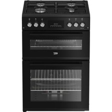 Beko FDG6231CK Gas Cooker with Gas Hob 60cm Free Standing Black A New
