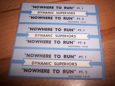 3 Dynamic Superiors Nowhere To Run Pt.1/Nowhere To Run Pt.2 Jukebox Title Strips