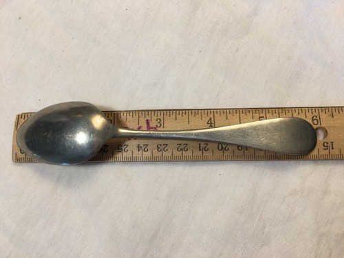 Vintage Durham Silver Metal Serving Spoon 6" Flatware - Afbeelding 5 van 11