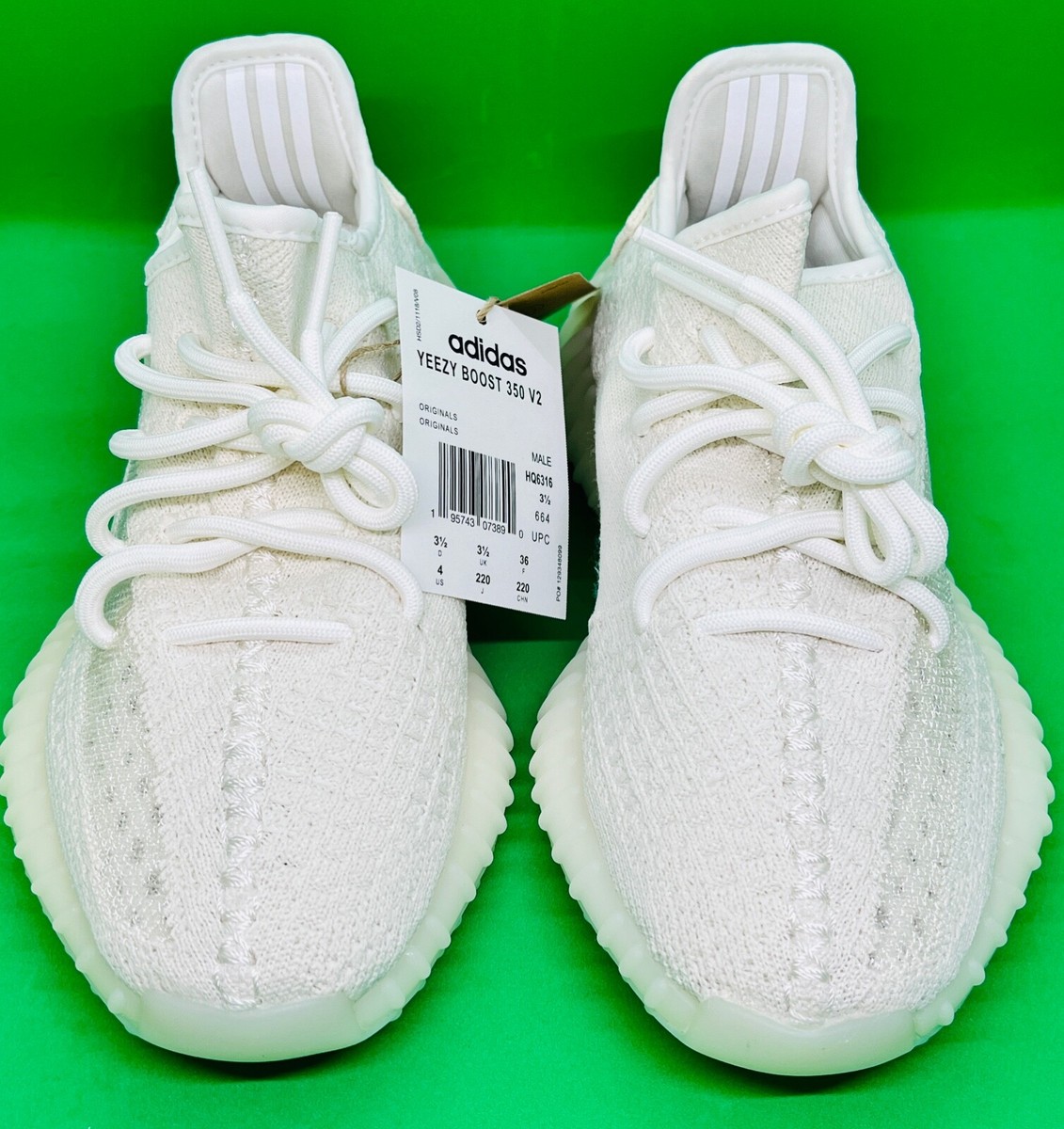 ADIDAS ORIGINALS YEEZY BOOST 350 V2 HQ6316 'BONE' SIZE 10.5 | eBay