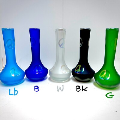 8'' Frosted Peace Sign Bong - Choose Desired Color*^
