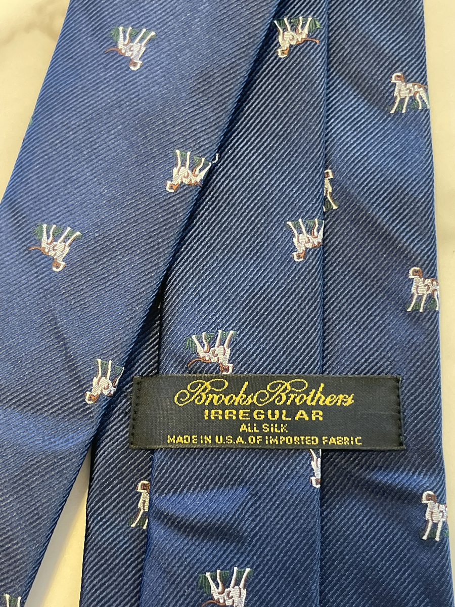 Brooks Brothers MAKERS USA製 TIE Brooks Brothers Makers Mens Dress Tie Size 56” Blue Chain