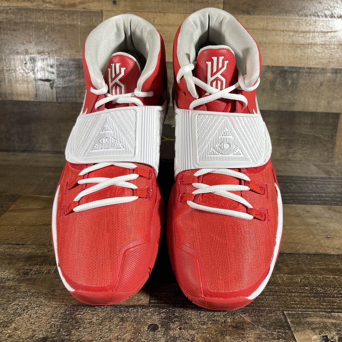 Nike Kyrie 6 University Red Size 12.5 Mens TB White Irving 2020