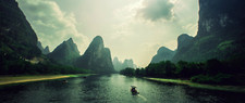 Landscape ultrawide photography nature mountains Custom Gaming Mat Desk