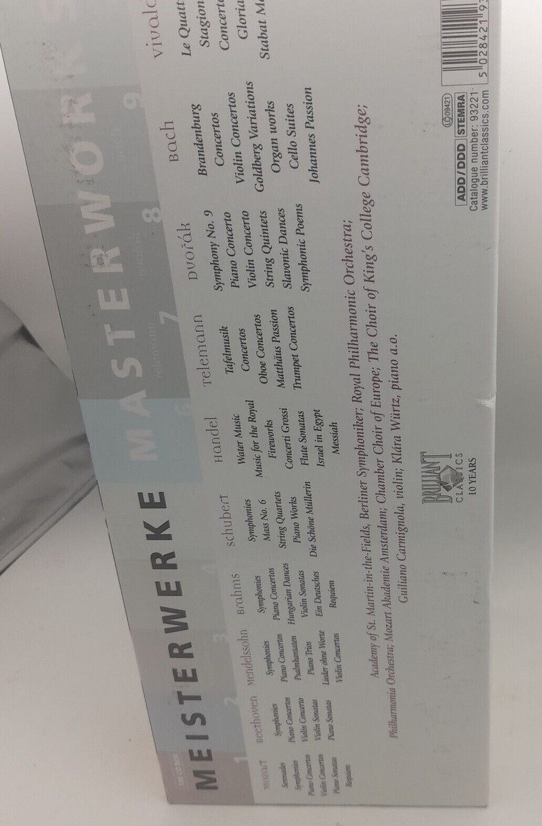 Various Composers Masterworks Box 10 Jubileum Sets CD Box Set 100