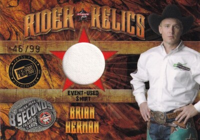 PRESSEAUSWEIS 2009 8 SEKUNDEN BRIAN HERMAN #RR-BH1 46/99 GOLD RIDER RELIQUIENKARTE