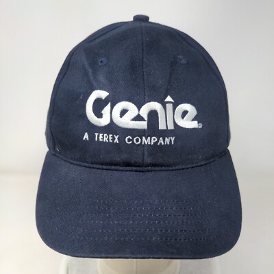 Genie A Terex Company Strapback Hat Blue One Size Embroidered 6