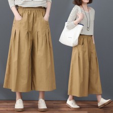 Pantalons Cargo Cintre Élastique Caleçon Culottes Taille Haute
