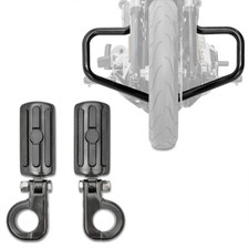 Paramotore + Poggiapiedi 38mm compatibile con moto custom 18-19 FS1 nero