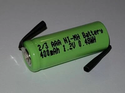 SUPER-CELL 20 x Einzel-Zelle Akku NiMH 2/3AAA 1,2V 400mAh 2/3 AAA Höhe 29,3mm Z-Anschlüsse